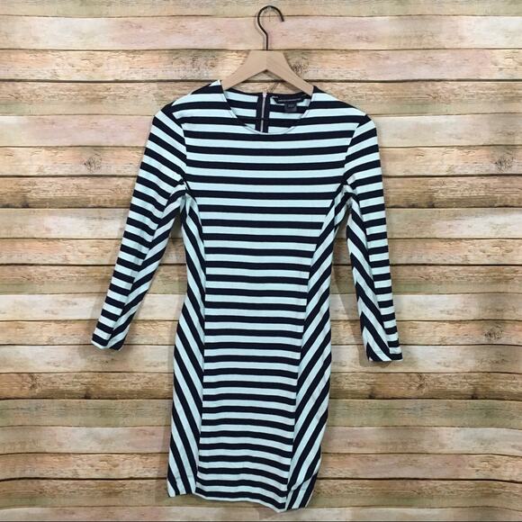 French Connection Summer Striped Dress - Green/Blue - 6 - Picture 10 of 14